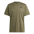 Load the image into the gallery view, Camiseta de entrenamiento Adidas en color Oliva, transpirabilidad avanzada en Padel Storage México