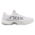 Load the image into the gallery view, Tenis de pádel Nox AT10 Lux Blanco y Gris, calzado ergonómico para jugadores en México