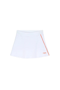 Load the image into the gallery view, Falda de pádel Nox Sport Blanca para mujer, máxima elasticidad y frescura en Padel Storage México