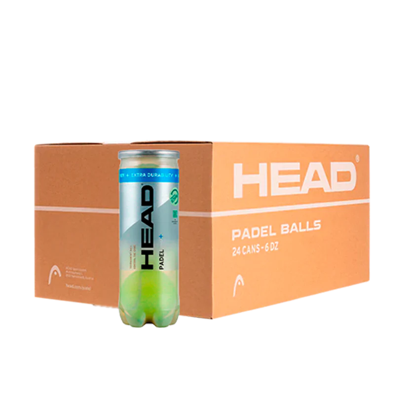 Caja De 24 Tubos De Pelotas Head Padel Pro+ 2025
