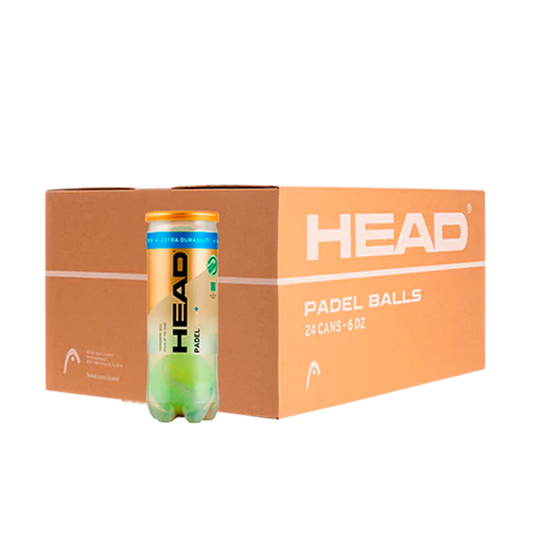 Caja De 24 Tubos De Pelotas Head Padel Pro S+ 2025