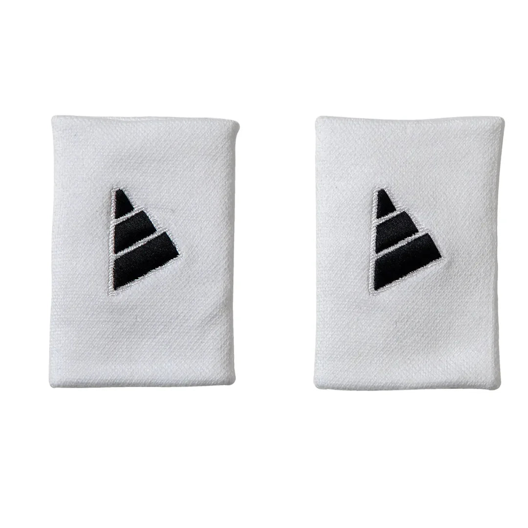 Muñequeras Adidas Largas Blanco Logo Negro