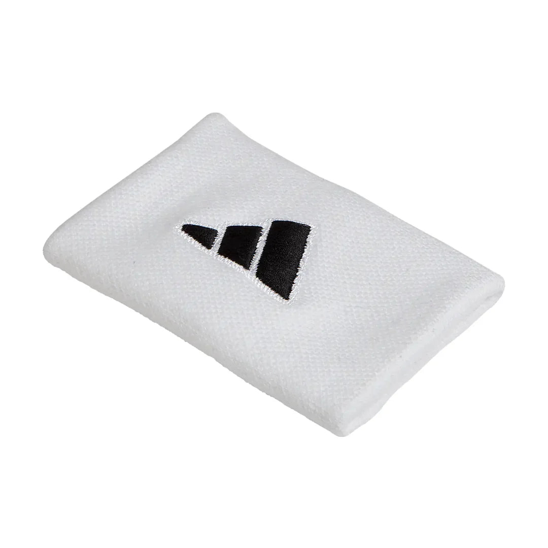 Muñequeras Adidas Largas Blanco Logo Negro
