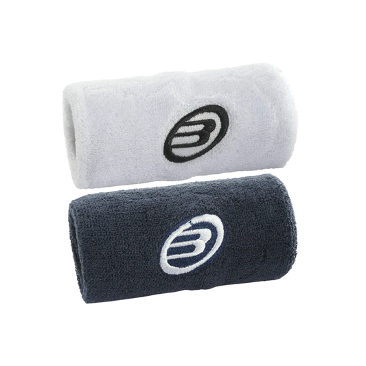 Muñequera Bullpadel BPMU252 Blanco y Azul