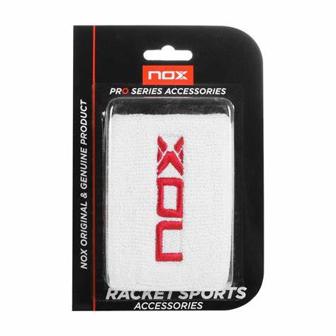 Muñequeras Nox Blanco/Rojo