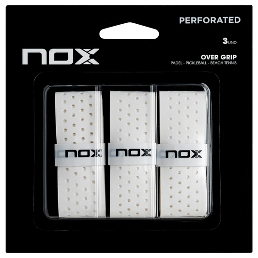 Overgrips Nox Pro Perforados Blanco 3 Pcs.