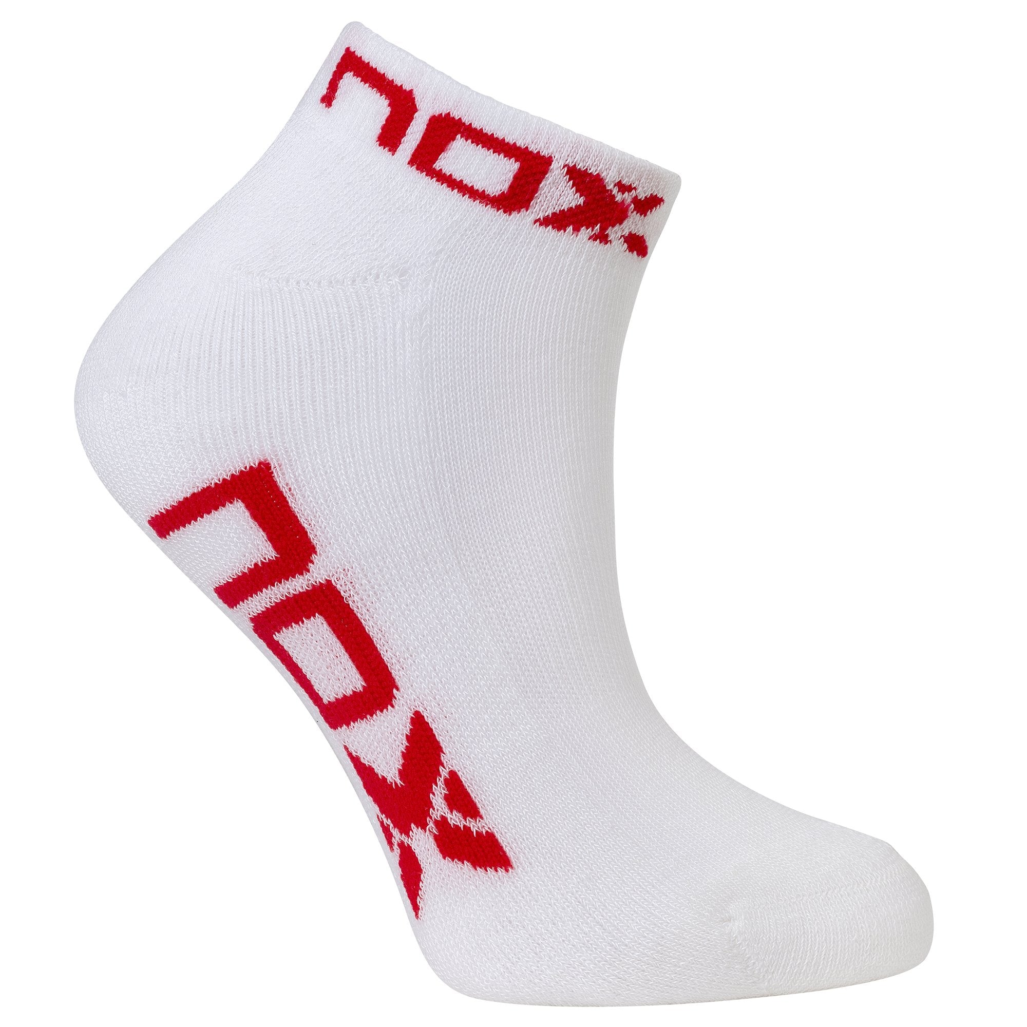Pack Calcetines Nox Técnicos Tobilleros color Blanco/Rojas