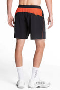 Load the image into the gallery view, Black/Orange Name Team Short Pants