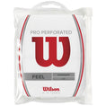 Load the image into the gallery view, Overgrips Wilson Pro Perforated Feel White (Pack X12)
