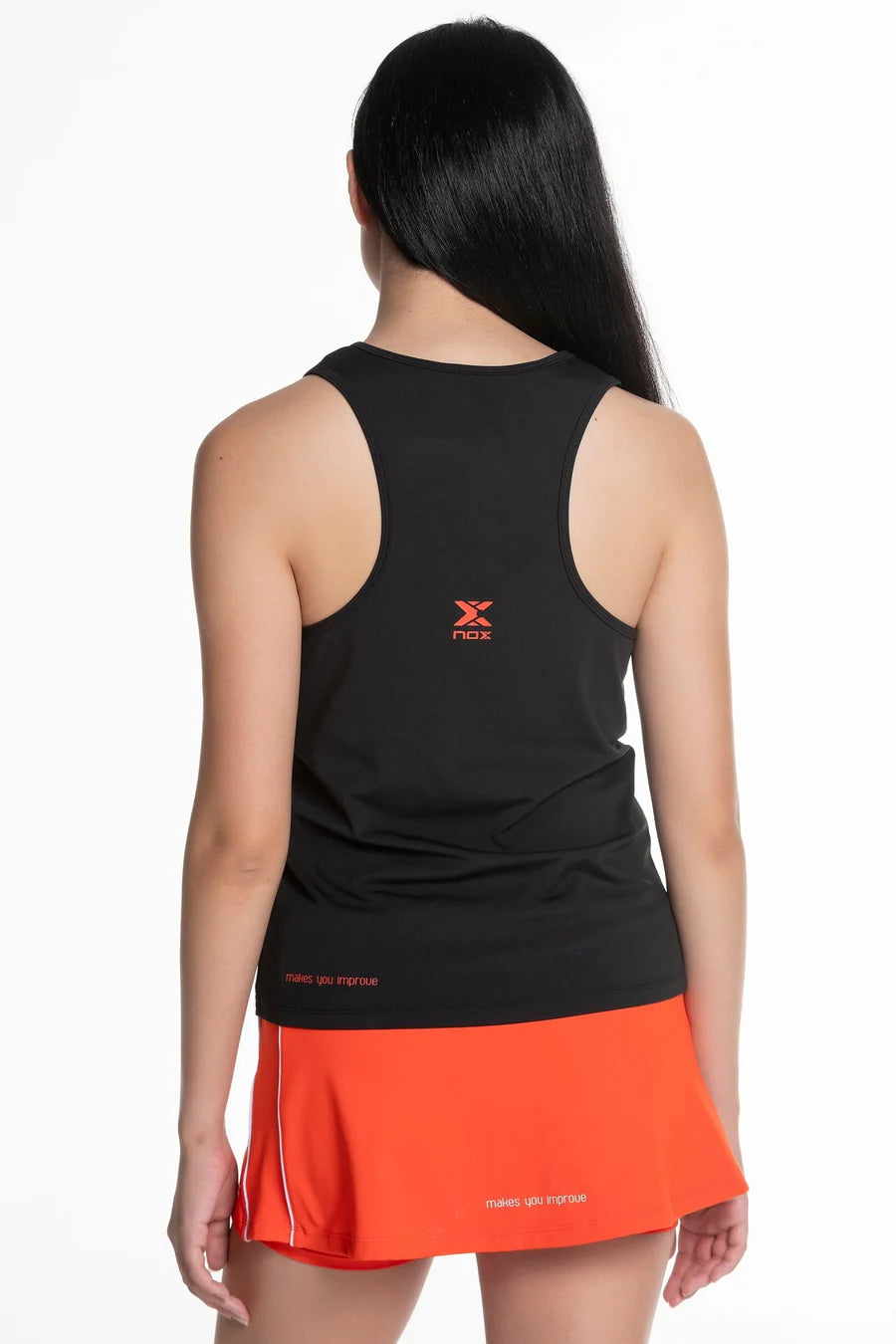 Camiseta Tirantes Nox Team Fit Negro Mujer