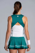 Cargar la imagen en la vista de la galería, Espalda cruzada con diseño Ivy Green Nox Mujer Pro-Outfit de padel elegante para mujer