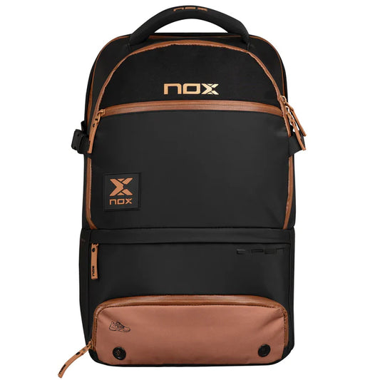 Mochila Nox Luxury Open Series Negro/Cafe