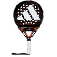 Cargar la imagen en la vista de la galería, Pala de padel Adidas Cross IT Team Ctrl 2026 en color negro con sutiles líneas naranjas y puño blanco. Formato redondo confortable diseñado para jugadores intermedios que buscan control con excelente salida de bola.