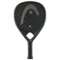 Cargar la imagen en la vista de la galería, Pala de pádel Head Speed One X 2025 en color negro con detalles oscuros. Formato de diamante sin agujeros tradicionales para una resistencia superior, máxima salida de bola y golpes rápidos de ataque.