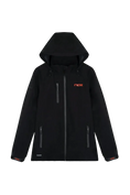 Load the image into the gallery view, Chaqueta Softshell de pádel Nox Team Negro para mujer con ajuste ergonómico en Padel Storage México