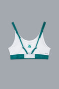 Load the image into the gallery view, Diseño de espalda técnica Nox con tirantes en Verde Hiedra- Estructura ergonómica para deportistas