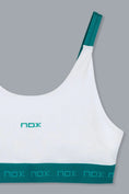 Load the image into the gallery view, Banda elástica inferior con branding Nox en Verde Hiedra- Ajuste firme y diseño premium