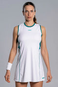 Cargar la imagen en la vista de la galería, Vestido Nox Mujer PRO Blanco/Verde Hiedra