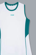 Cargar la imagen en la vista de la galería, Vestido Nox Mujer PRO Blanco/Verde Hiedra