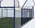 Cargar la imagen en la vista de la galería, Estructura de cancha de padel con rejas metalicas y vidrio templado instalado