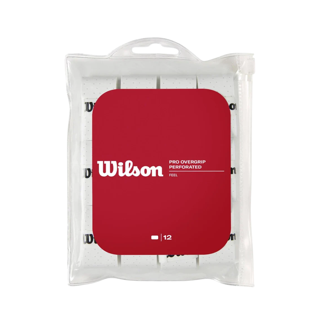 Paquete de Overgrips Wilson Pro Comfort en color blanco para pala de padel. 