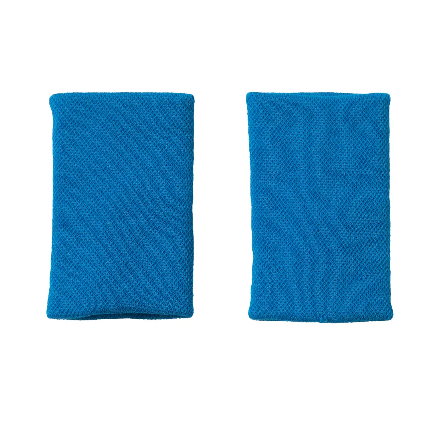 Muñequeras Adidas Largas Azul Logo Gris