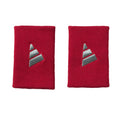 Cargar la imagen en la vista de la galería, Muñequeras Adidas Largas Rojo Logo Gris
