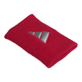 Cargar la imagen en la vista de la galería, Muñequeras Adidas Largas Rojo Logo Gris
