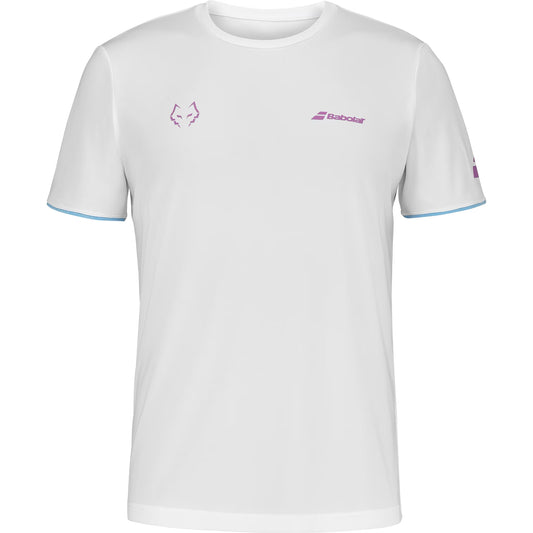 <tc>Babolat Crew Neck White Logo Pink 2025 Juan Lebrón</tc>