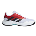 Load the image into the gallery view, Tenis de pádel Adidas Courtjam Control Blanco y Rojo con amortiguación Bounce en Padel Storage México 

