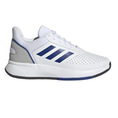Load the image into the gallery view, Tenis de pádel Adidas Courtsmash Blanco y Azul, diseño cómodo para largas sesiones de juego en Pádel Storage México
