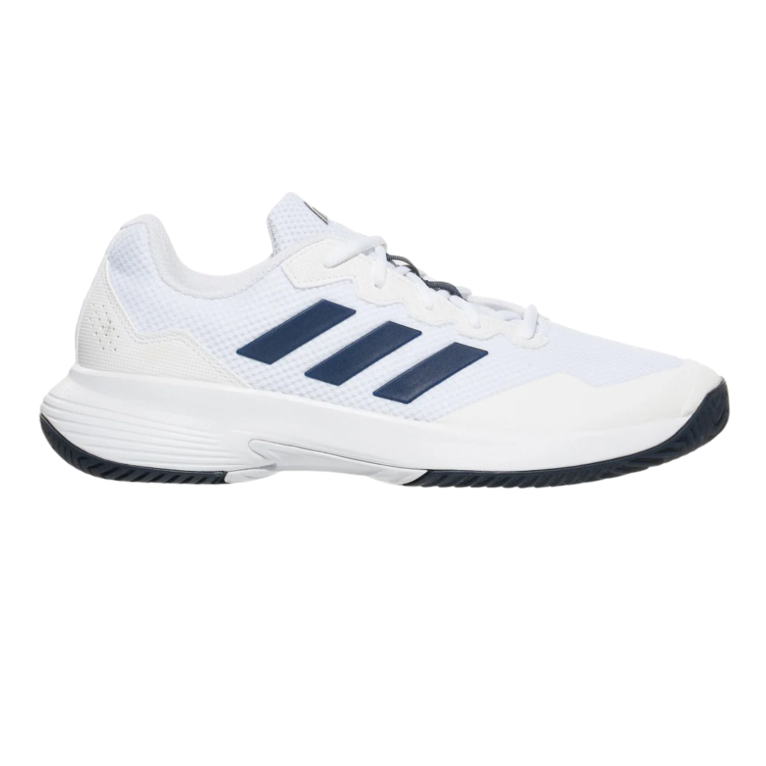 Tenis de pádel Adidas Gamecourt 2.0 Blanco y Azul con media suela de EVA en Padel Storage México