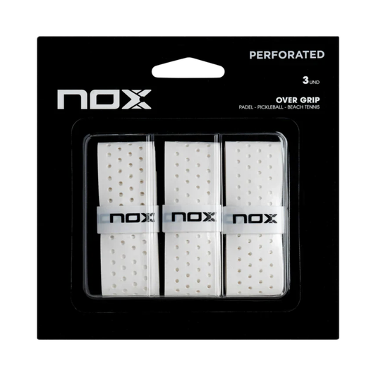 Overgrips Nox Pro Perforados Blanco 3 Pcs.