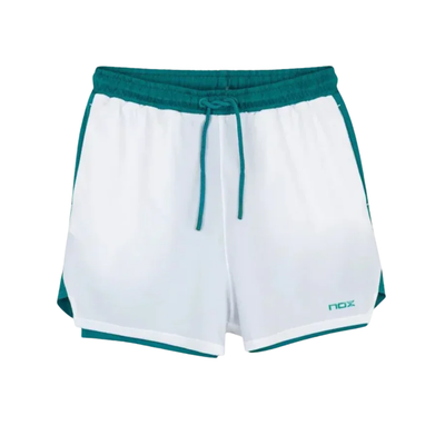 Short Nox PRO Blanco/Verde Hiedra