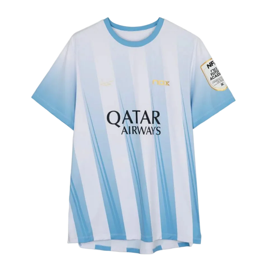Camiseta de pádel Nox Sponsors AT10 de Agustín Tapia en color Azul Claro en Pádel  Storage México
