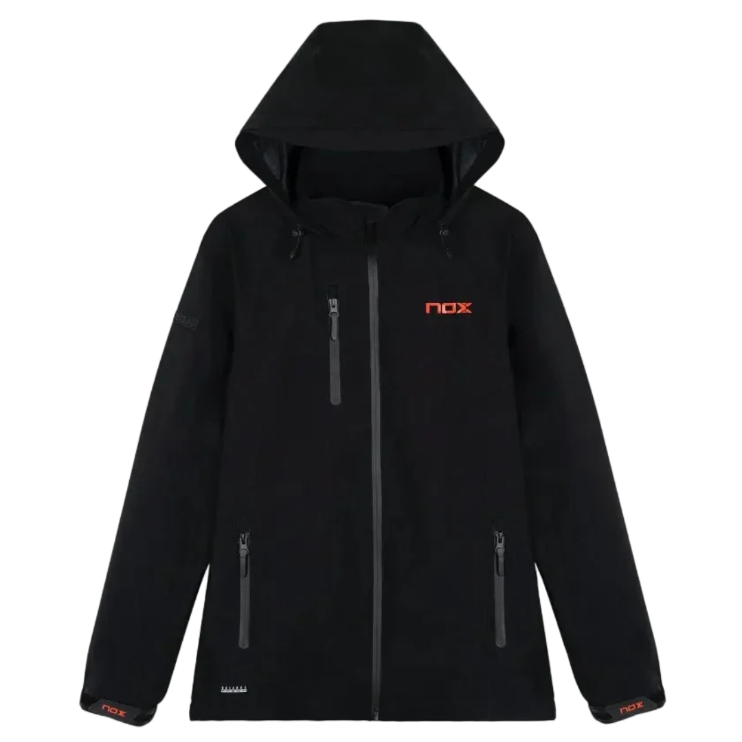 Chaqueta Softshell de pádel Nox Team Negro para mujer con ajuste ergonómico en Padel Storage México