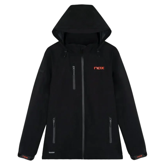 Chaqueta Softshell de pádel Nox Team Negro para mujer con ajuste ergonómico en Padel Storage México