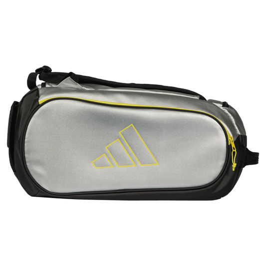 Paletero de pádel Adidas Pro Tour Silver Grey 2026 disponible en Padel Storage México