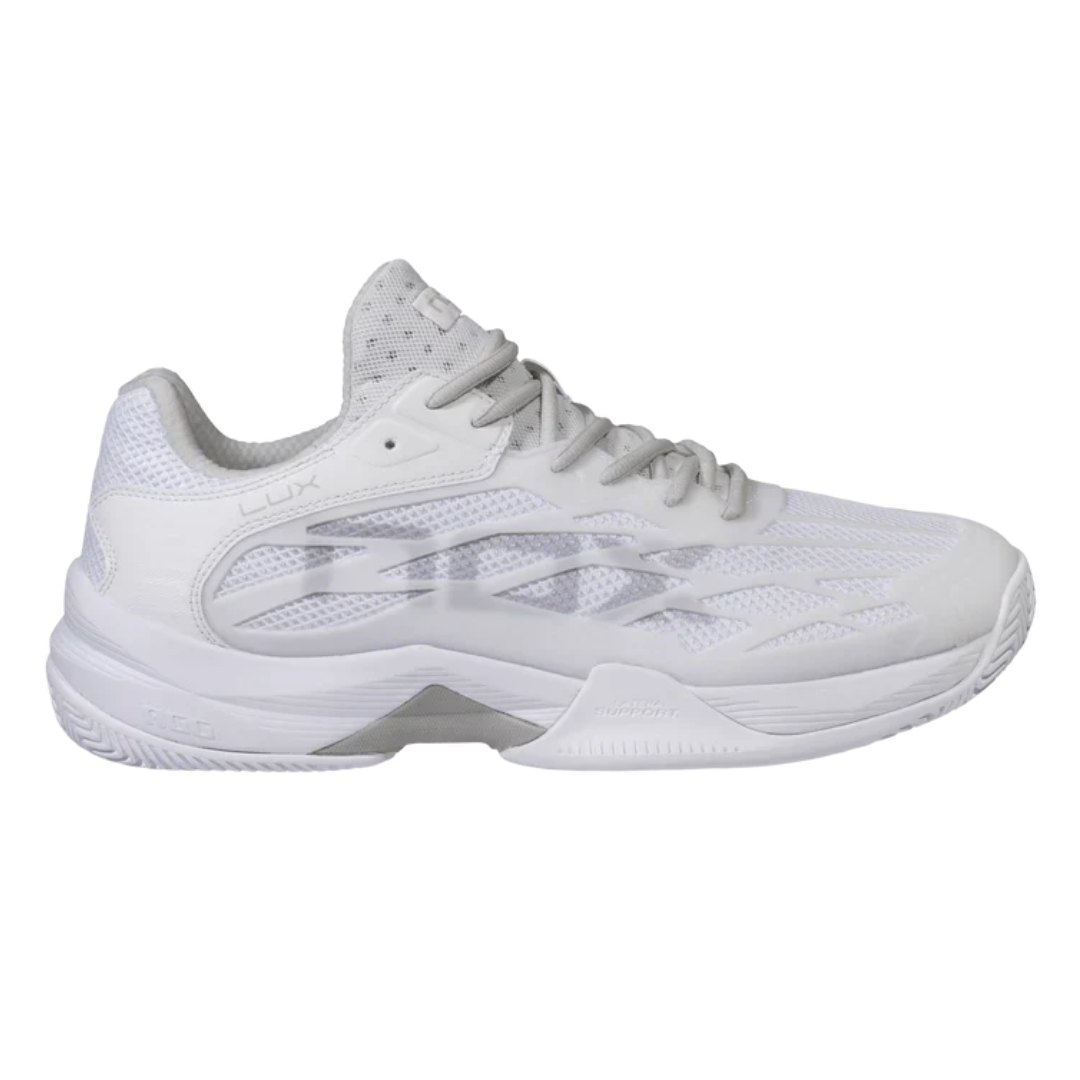 Tenis de pádel Nox AT10 Lux Blanco y Gris 2026, calzado oficial de Agustín Tapia en Padel Storage México