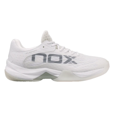 Tenis de pádel Nox AT10 Lux Blanco y Gris, calzado ergonómico para jugadores en México 