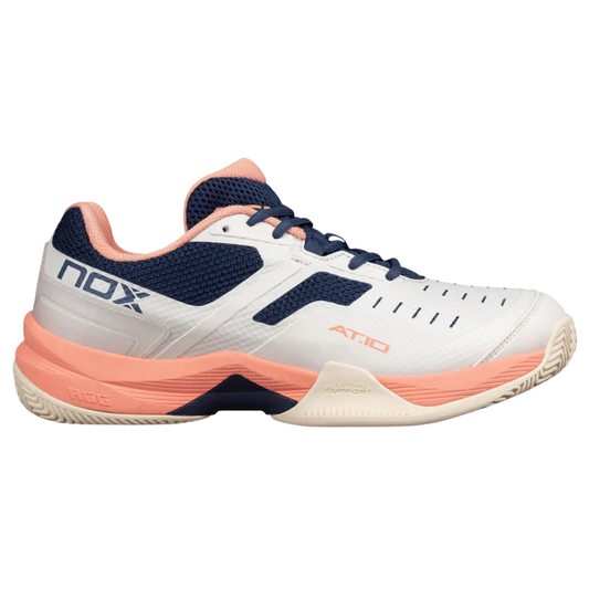 Tenis de pádel Nox AT10 Pro color Gardenia y Titan para mujer en Padel Storage México
