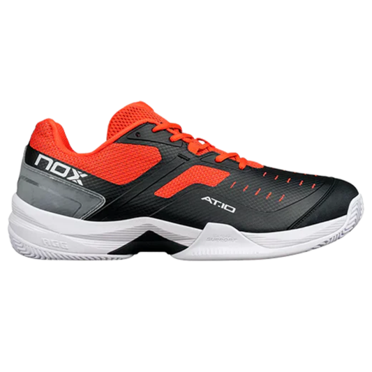 Tenis de pádel Nox AT10 Pro Negro y Rojo, durabilidad y amortiguación en Padel Storage México   