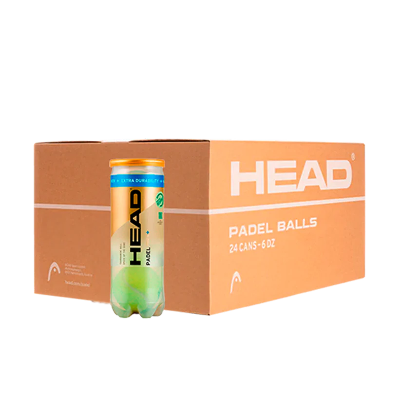 Caja De 24 Tubos De Pelotas Head Padel Pro S+ 2025