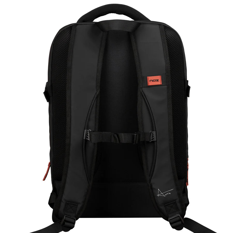 Mochila Nox Luxury Open Series Negro/Rojo