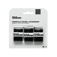 Cargar la imagen en la vista de la galería, Overgrip Wilson Profile Padel Negro Liso 3 Pack
