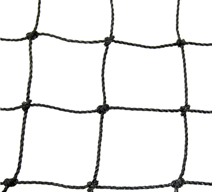 Red malla perimetral negra de nylon trenzado para cancha de padel atrapa pelotas. 