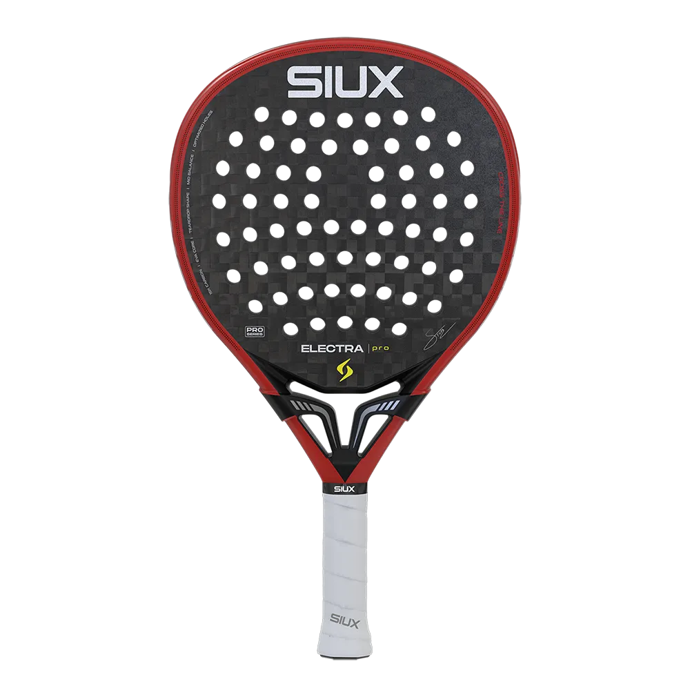 Pala de pádel Siux Electra Pro Fire Red 2026, alto rendimiento y agresividad en la pista, en Padel Storage México