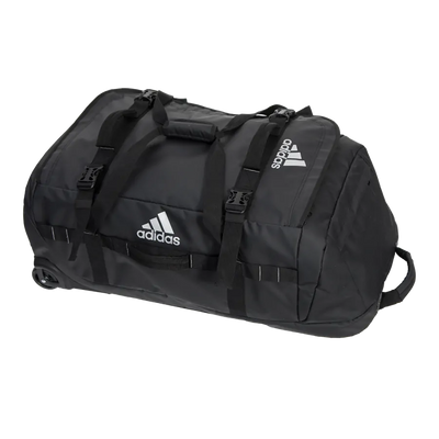 Maleta con ruedas tipo Trolley Adidas Master de 90 litros en color negro, maleta de viaje de gran capacidad para jugadores de padel.