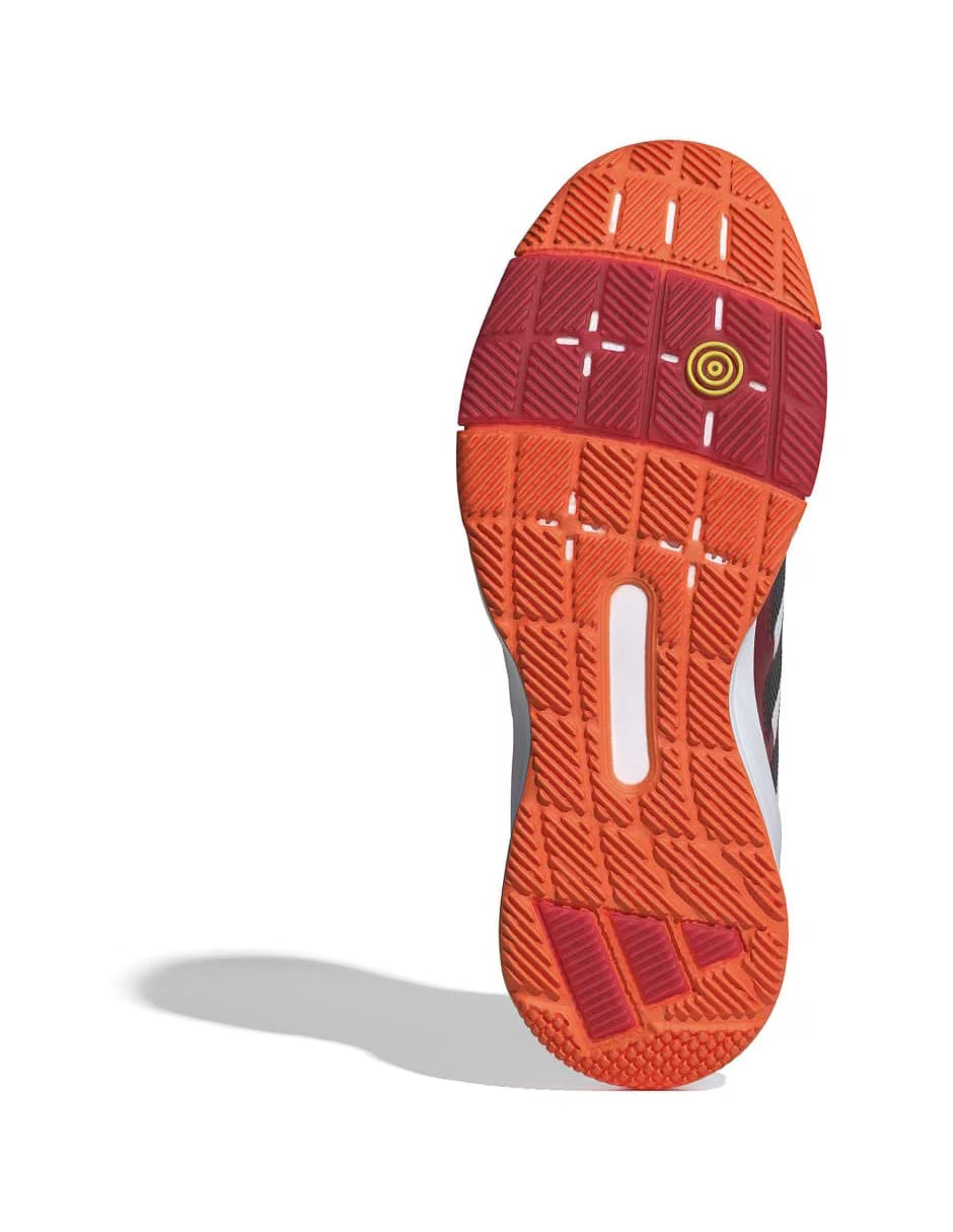 Tenis Adidas Padel Crazyquick LS Blanco/Naranja by Ale Galan 2026