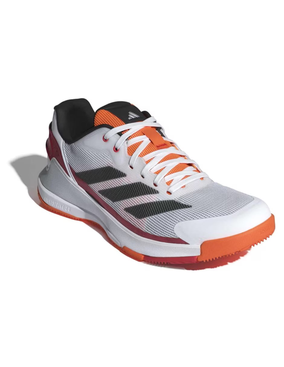 Tenis Adidas Padel Crazyquick LS Blanco/Naranja by Ale Galan 2026